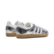 Adidas Samba OG - Silver Metallic Cracked Leather