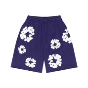 Denim Tears The Cotton Wreath Shorts - Purple