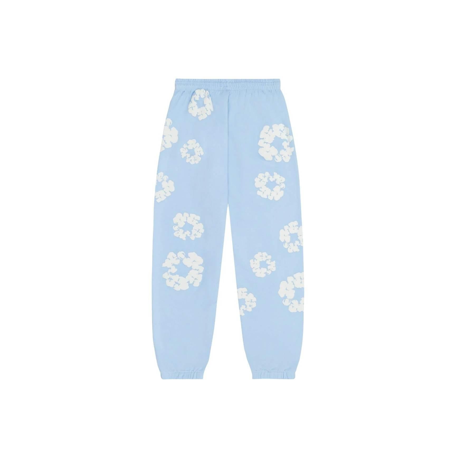 Denim Tears The Cotton Wreath Sweatpants - Powder Blue