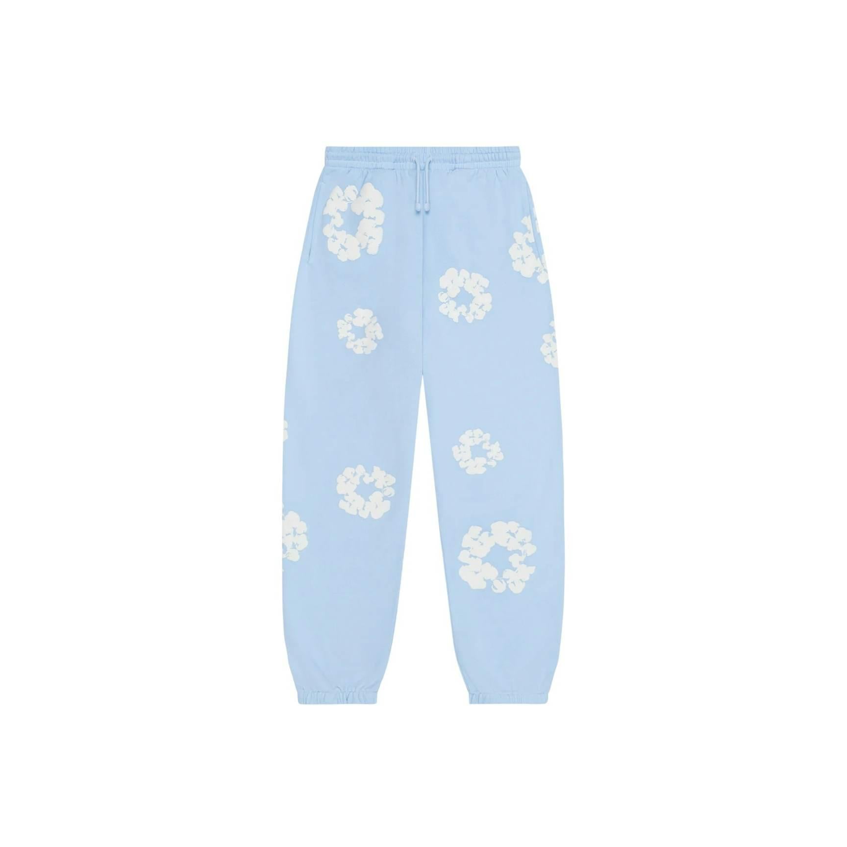 Denim Tears The Cotton Wreath Sweatpants - Powder Blue