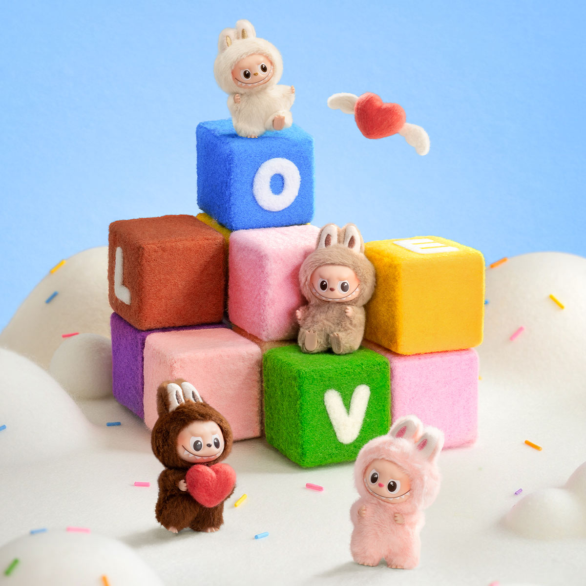 POP MART  ラブブ  LABUBU  labubu POP MART THE MONSTERS Labubu Pin for Love Series-Vinyl Plush